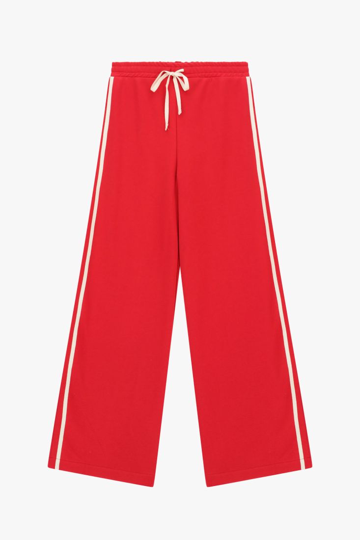 Palazzo trousers with side stripes and high waist Baroc Boutique