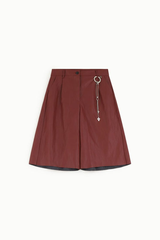 pants Knee-length faux leather shorts Baroc Boutique Medium