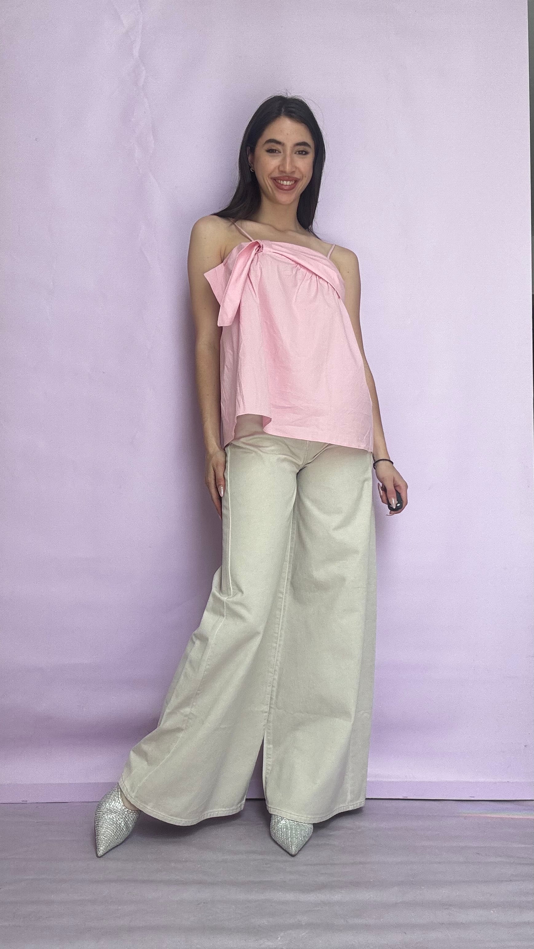 Pink strappy top Baroc Boutique