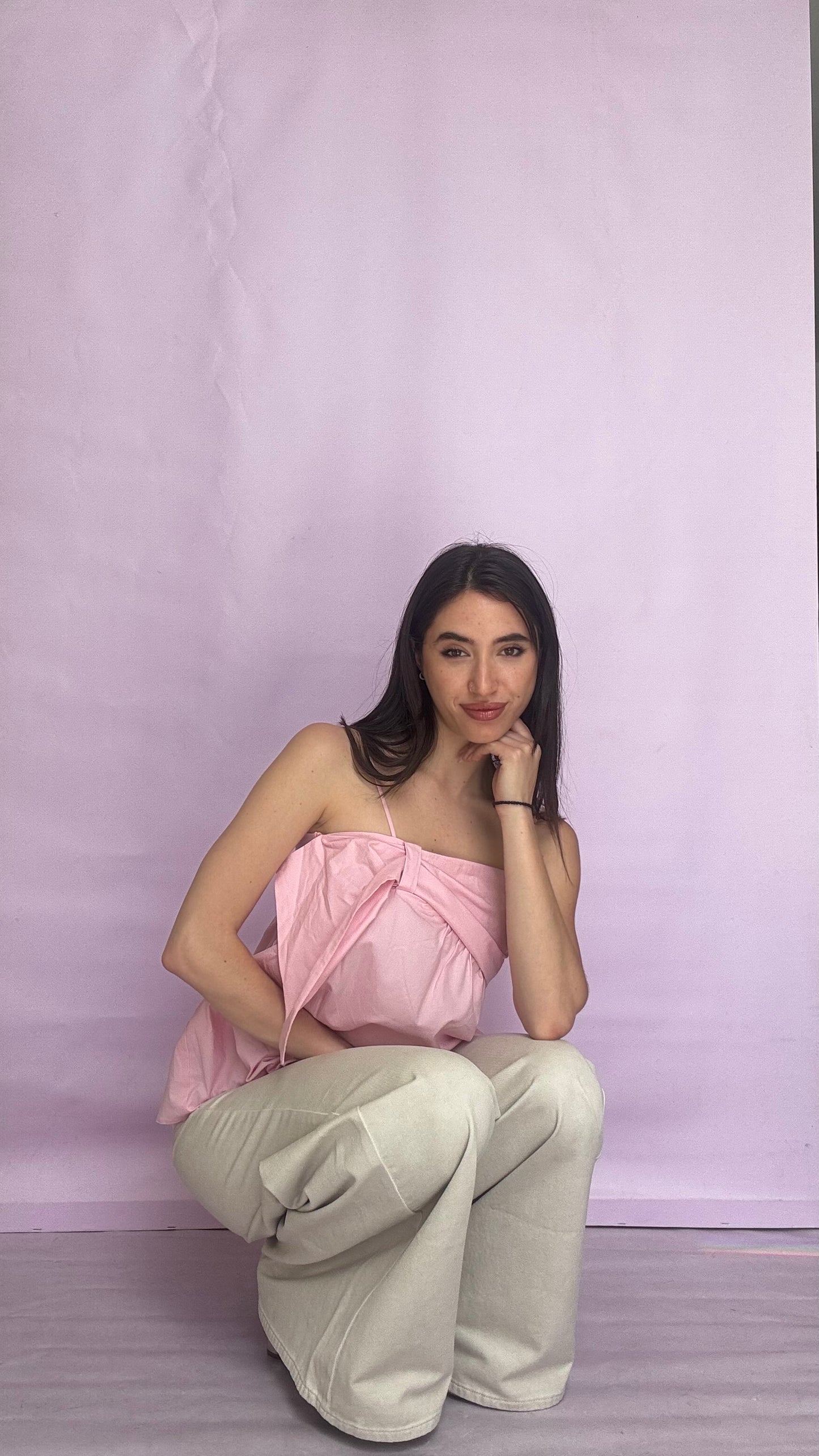 Pink strappy top Baroc Boutique