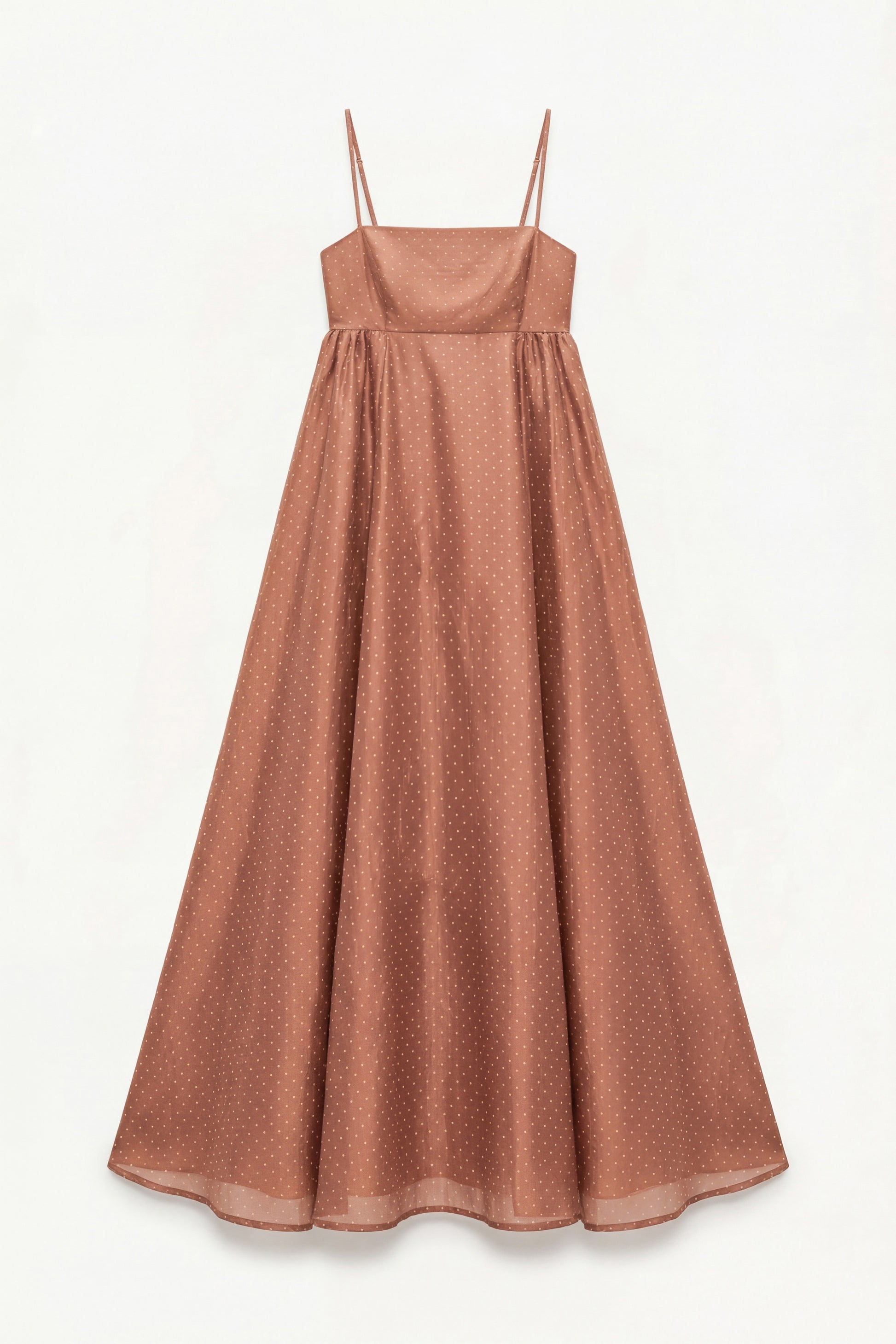 Polka dot long dress with spaghetti straps Baroc Boutique