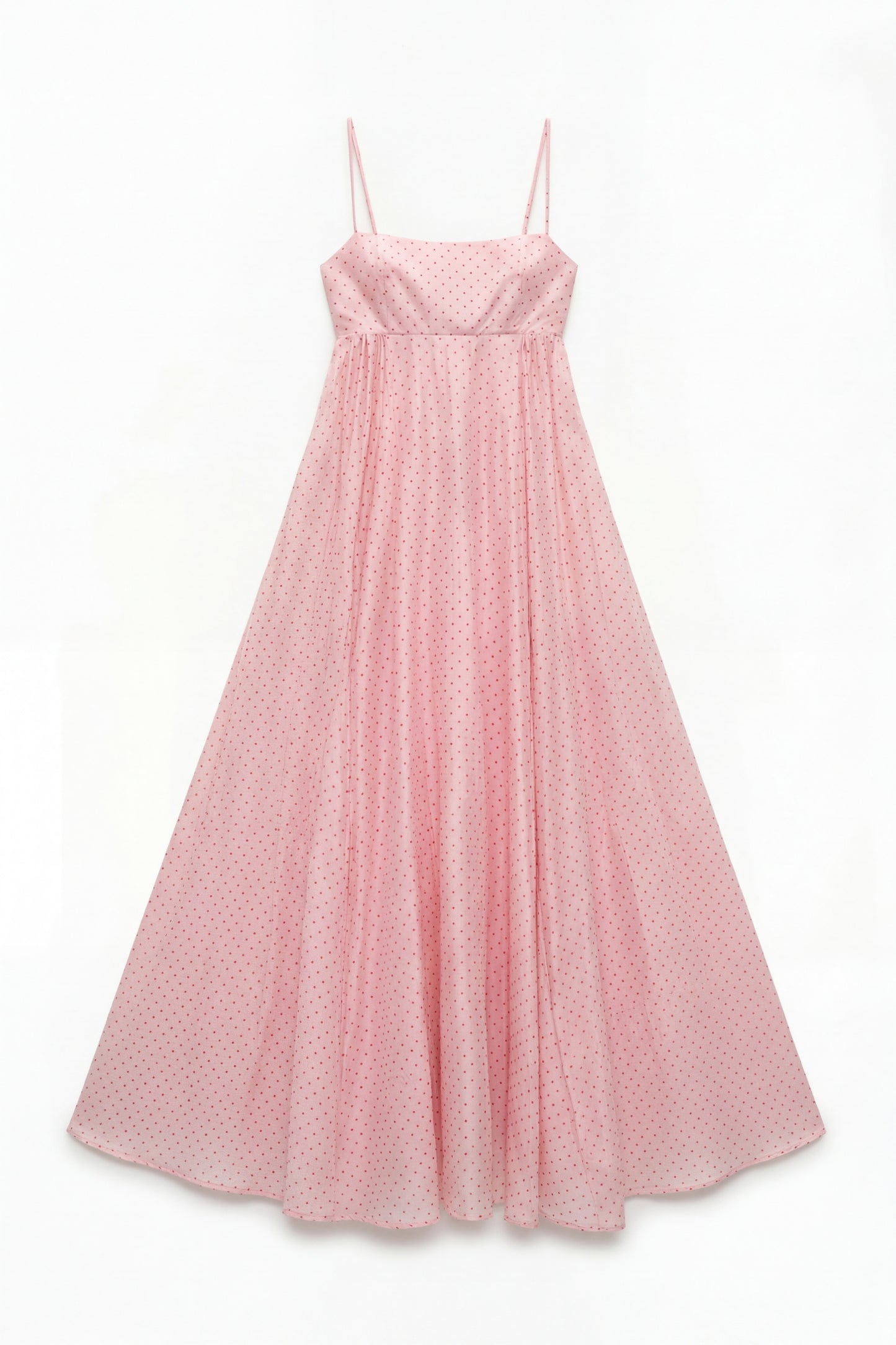 Polka dot long dress with spaghetti straps Baroc Boutique