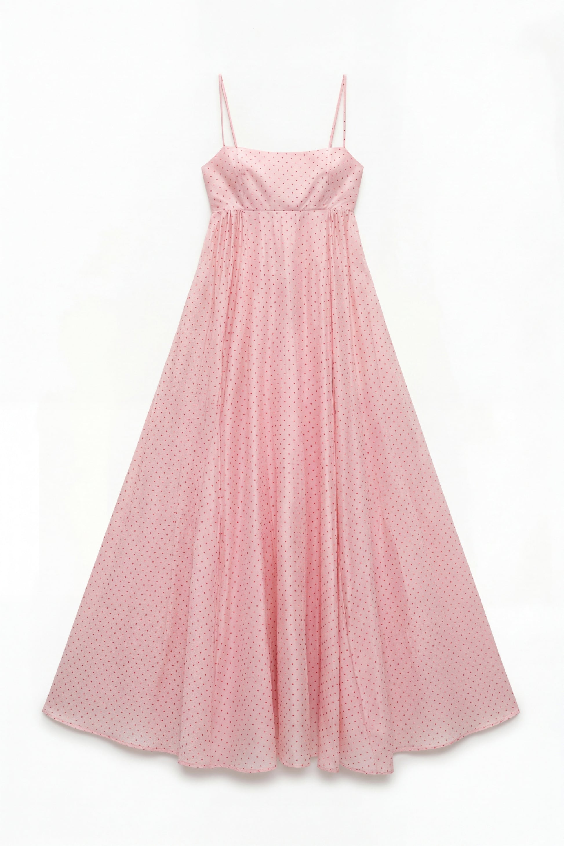 Polka dot long dress with spaghetti straps Baroc Boutique