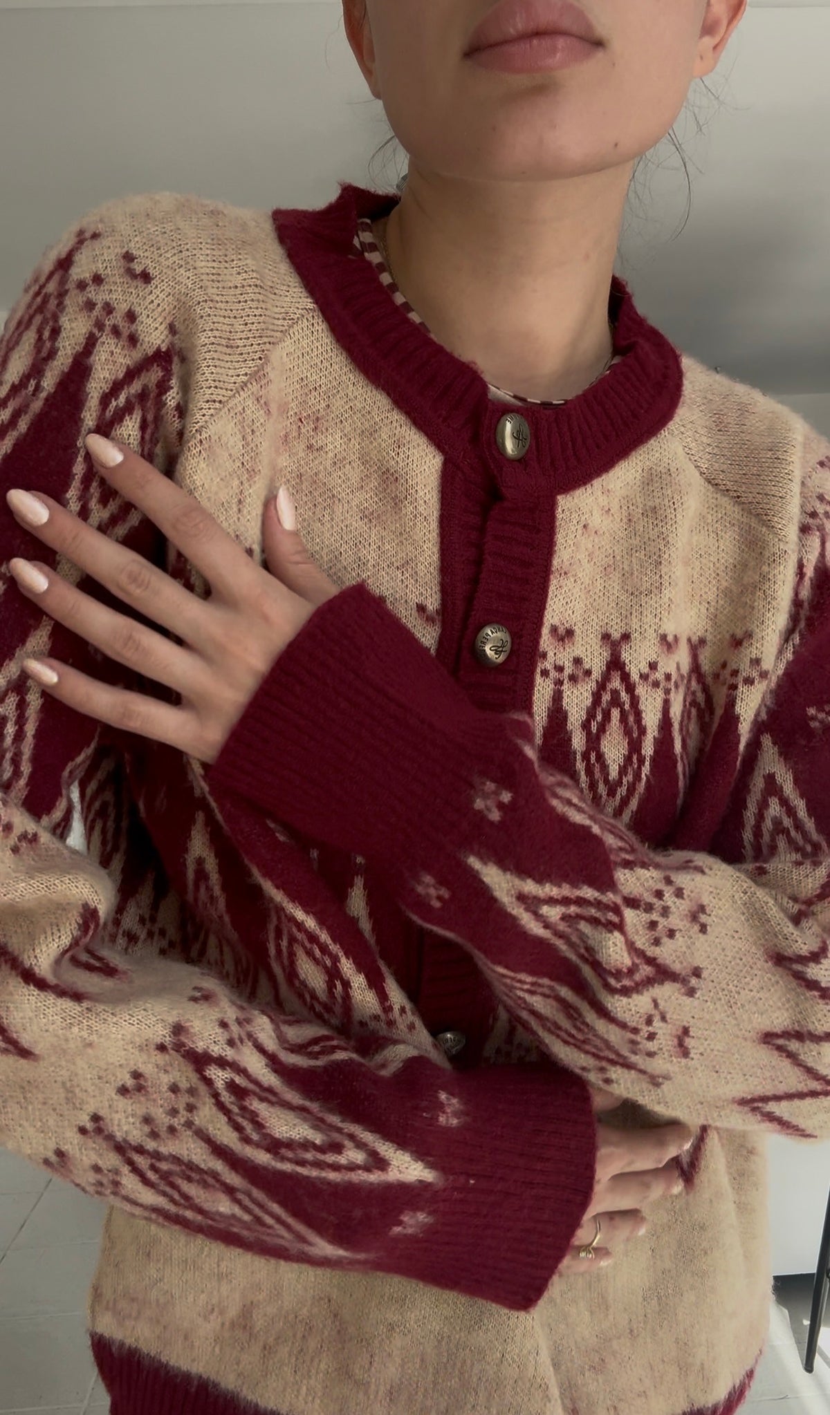 Round-neck long cardigan Baroc Boutique