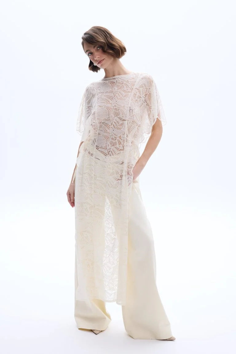 Ivory patricia lace top Baroc Boutique S/M