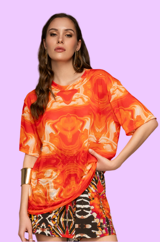 Sand mesh t-shirt Baroc Boutique S/M