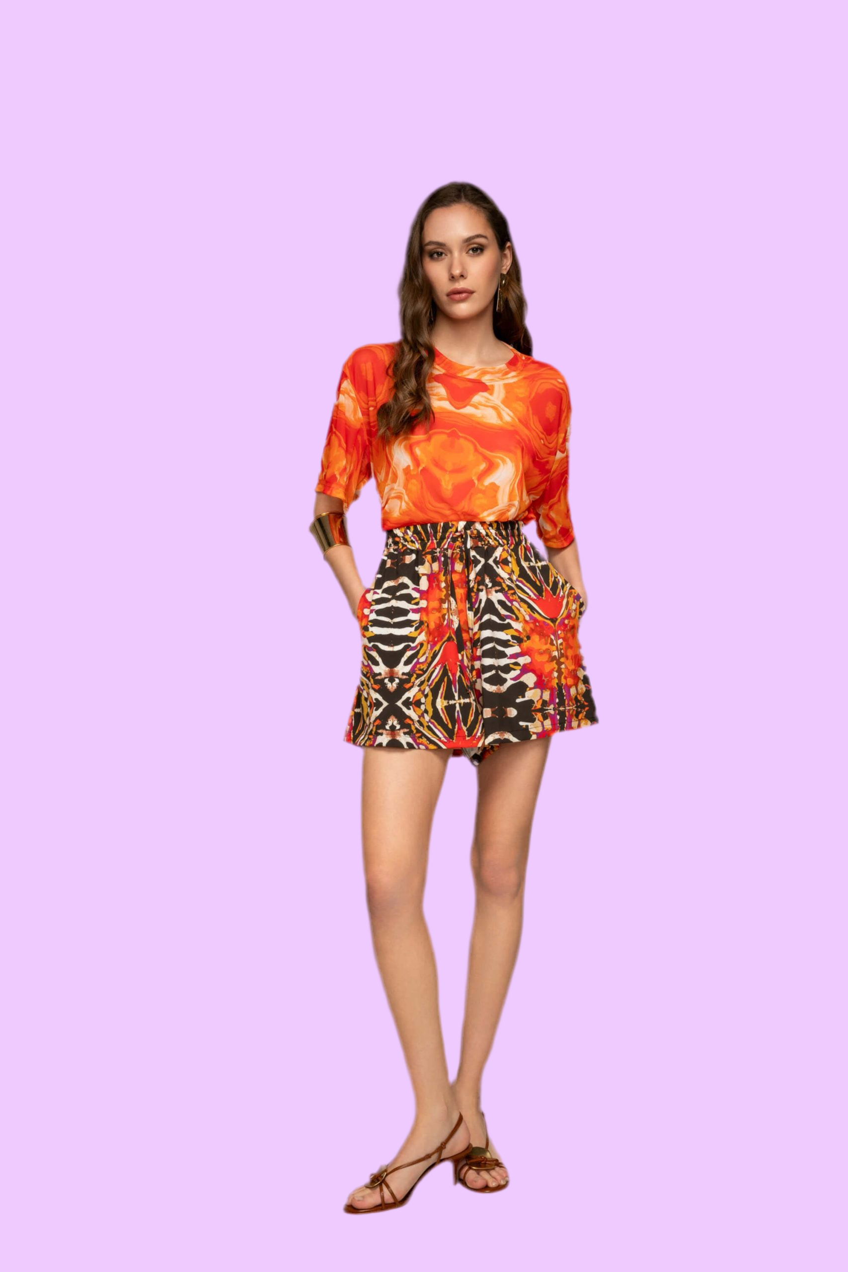 Sand mesh t-shirt Baroc Boutique S/M