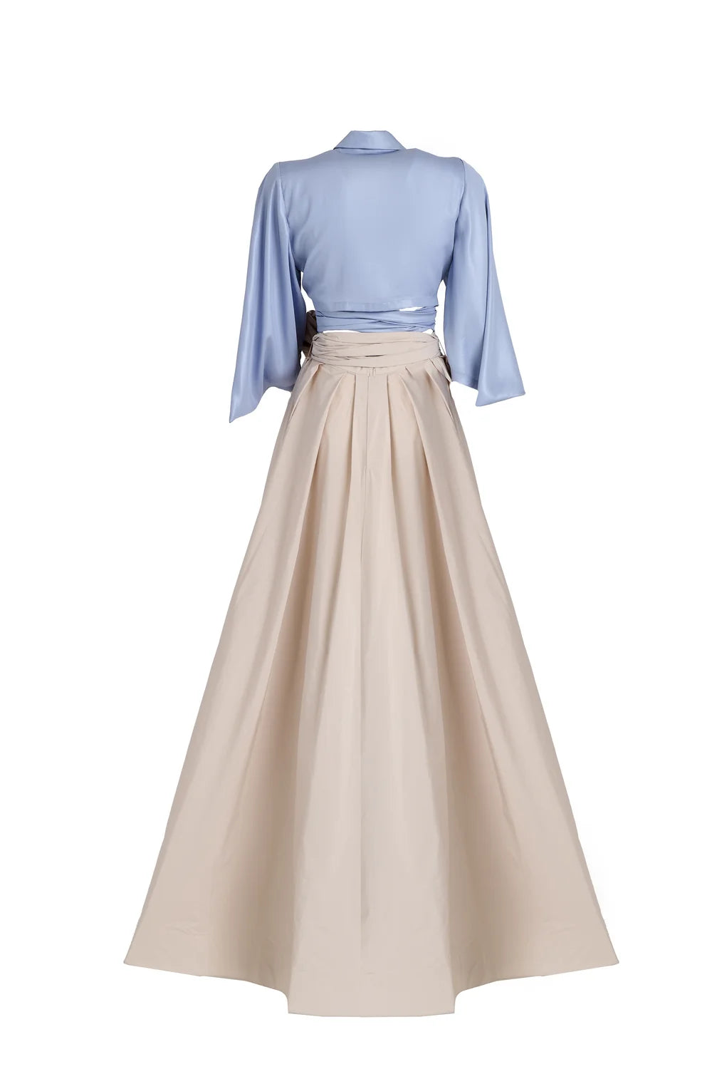 Satin rap shirt and long taftan skirt Baroc Boutique