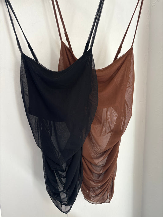 Seethrough spaghetti strap to Baroc Boutique