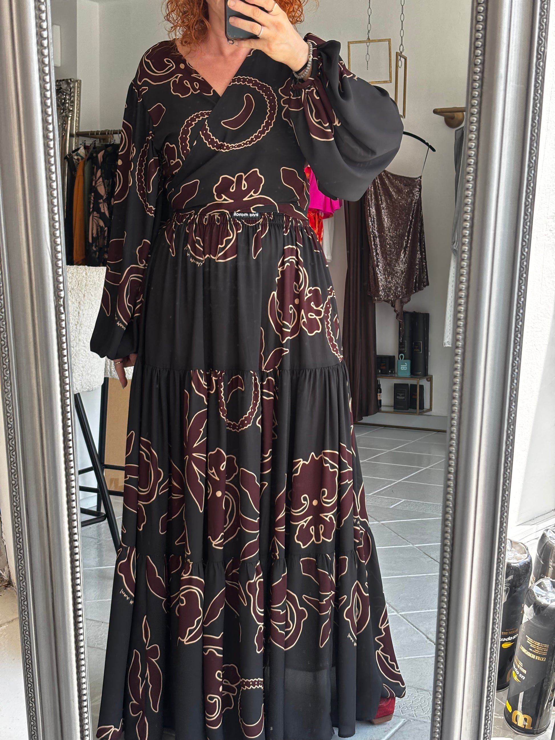 Sheer long A line skirt Baroc Boutique