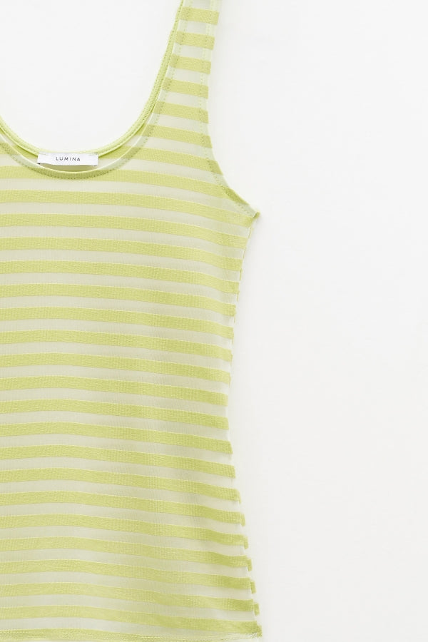 Sheer striped top Baroc Boutique