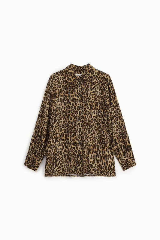 Shirt Animal print shirt with long sleeves and classic collar Baroc Boutique