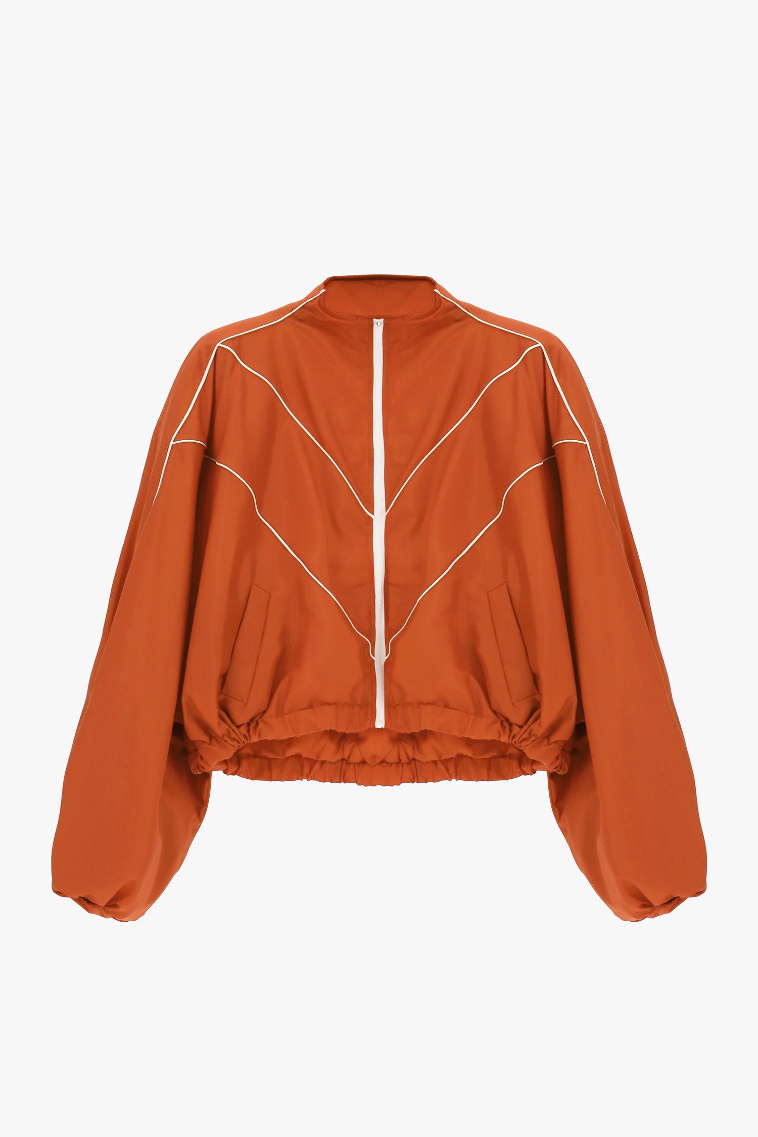 Short bomber jacket with wide sleeves and front zip Baroc Boutique