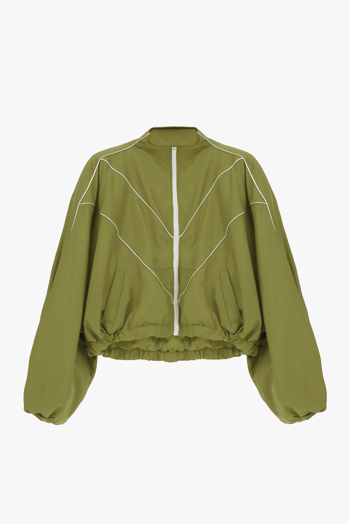 Short bomber jacket with wide sleeves and front zip Baroc Boutique
