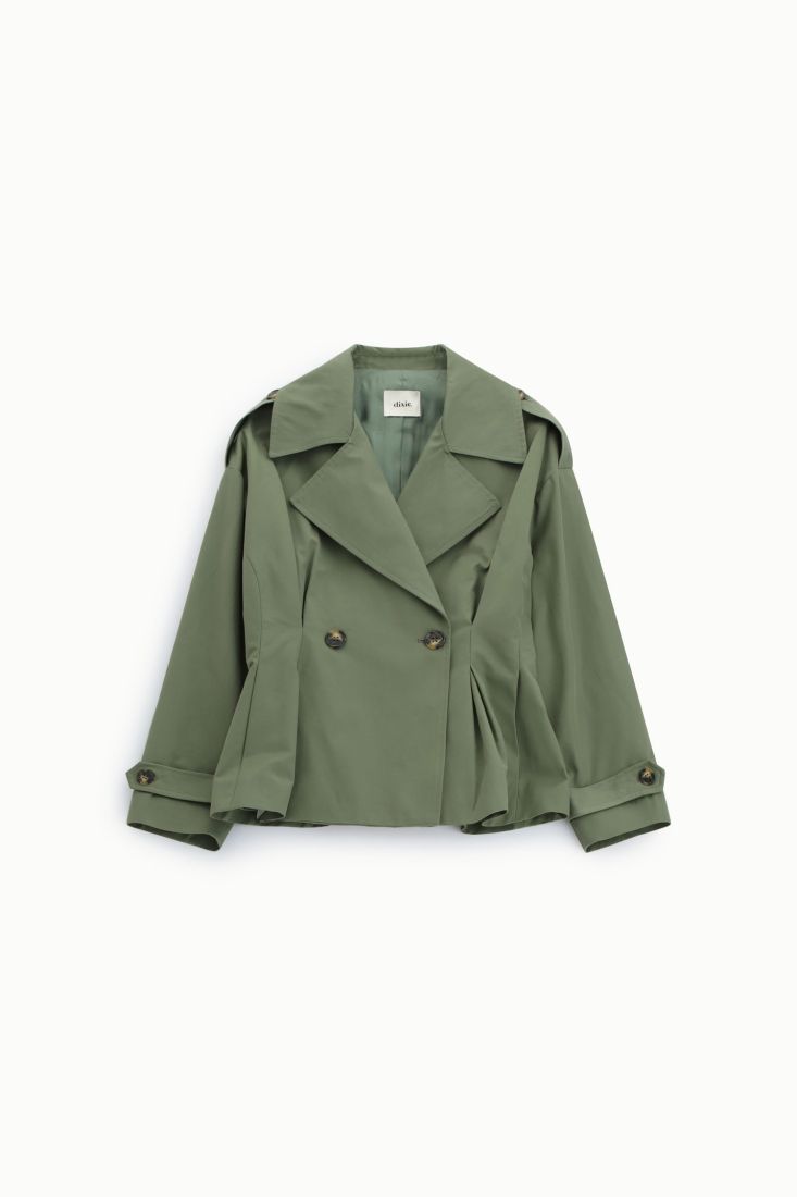 Short double-breasted blazer with darts and epaulettes Baroc Boutique