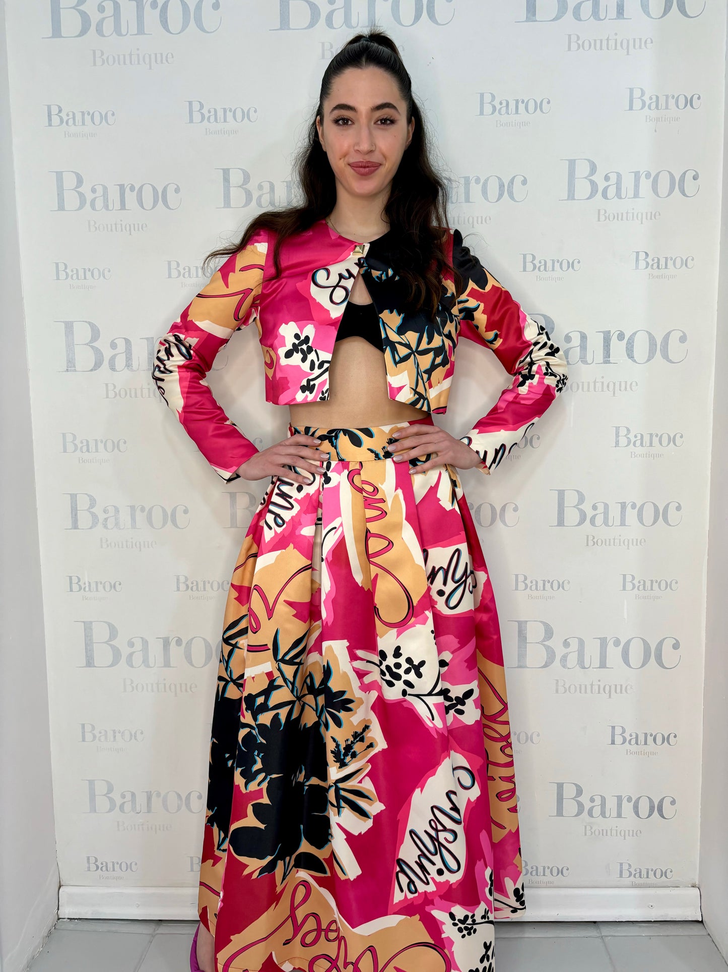 Short multi colored blazer Baroc Boutique