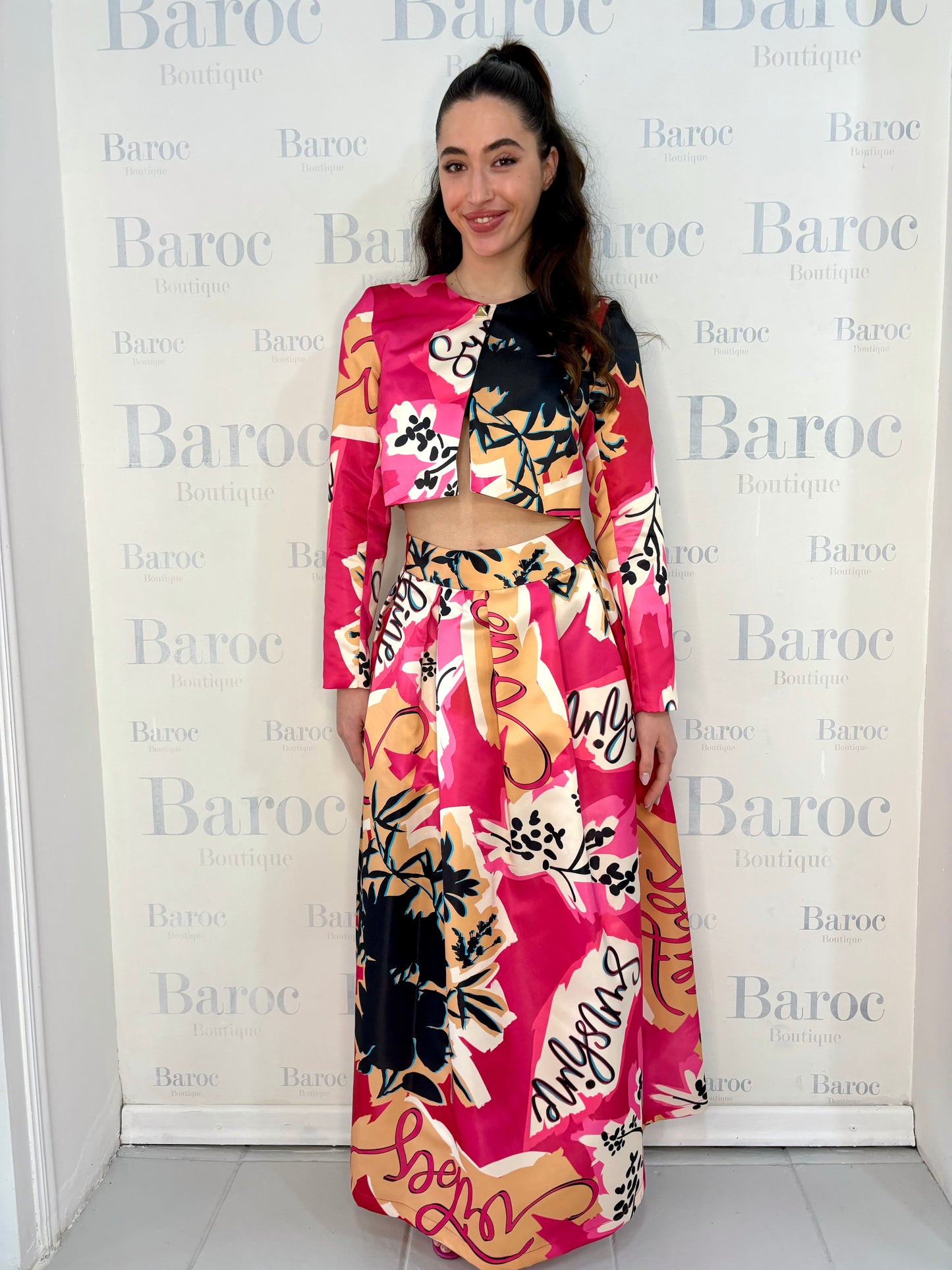 Short multi colored blazer Baroc Boutique