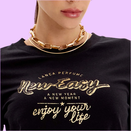 Short sleeve t-shirt with logo Baroc Boutique