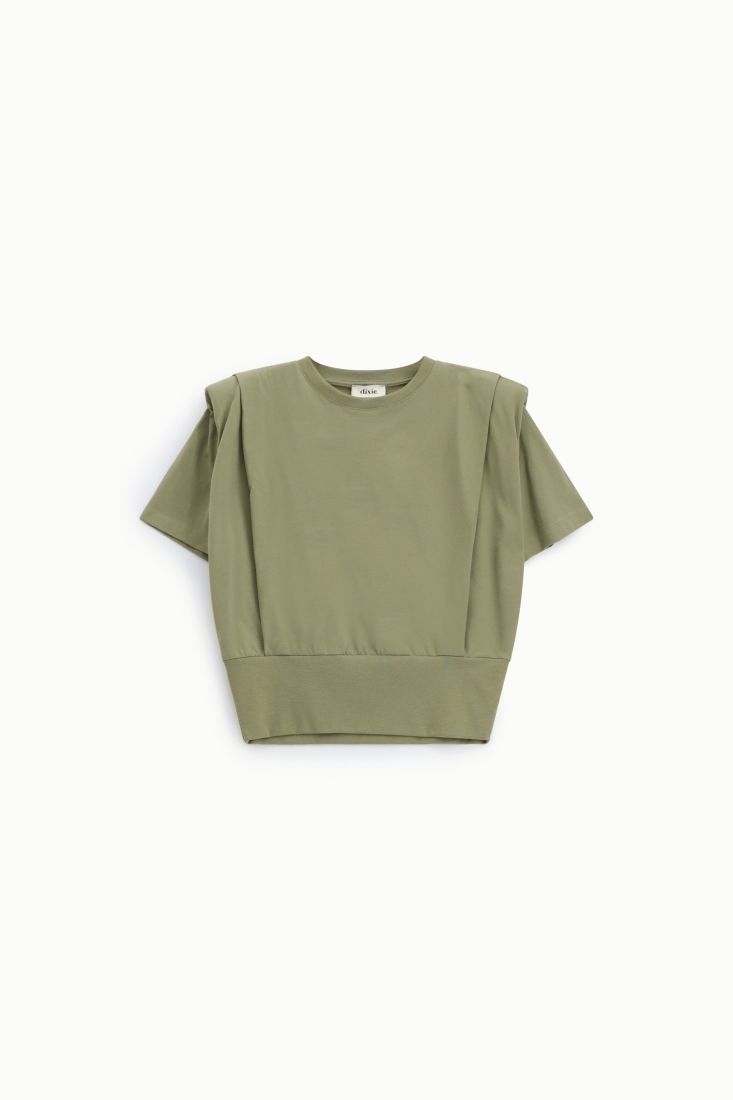 Short t-shirt with wide hem and short sleeves Baroc Boutique