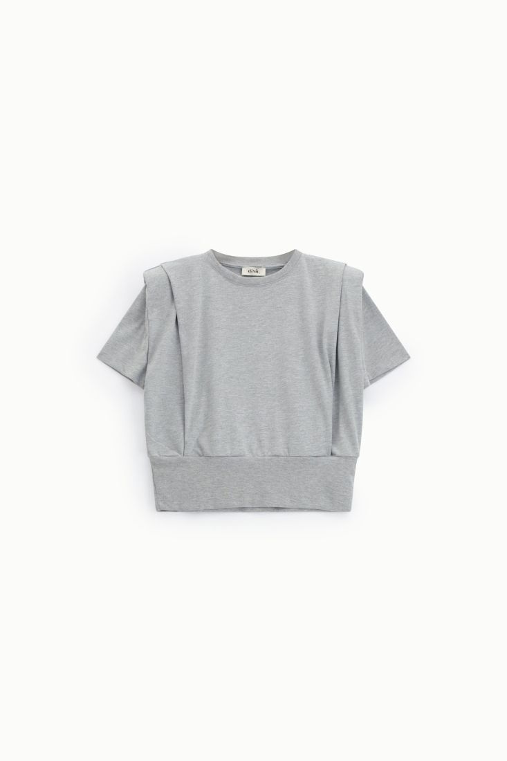 Short t-shirt with wide hem and short sleeves Baroc Boutique