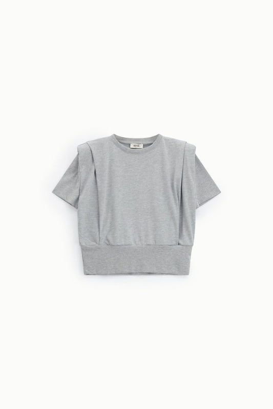 Short t-shirt with wide hem and short sleeves Baroc Boutique