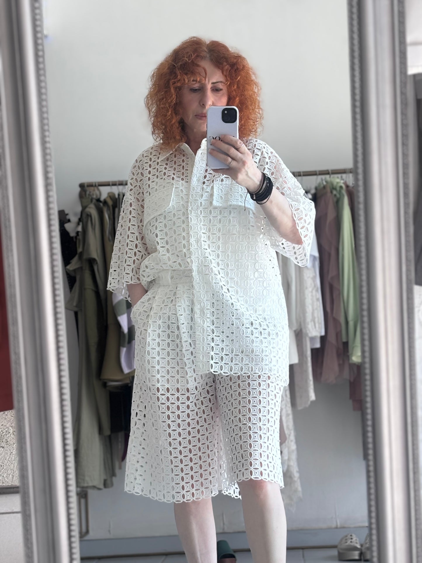 Shortleeve white shirt Baroc Boutique