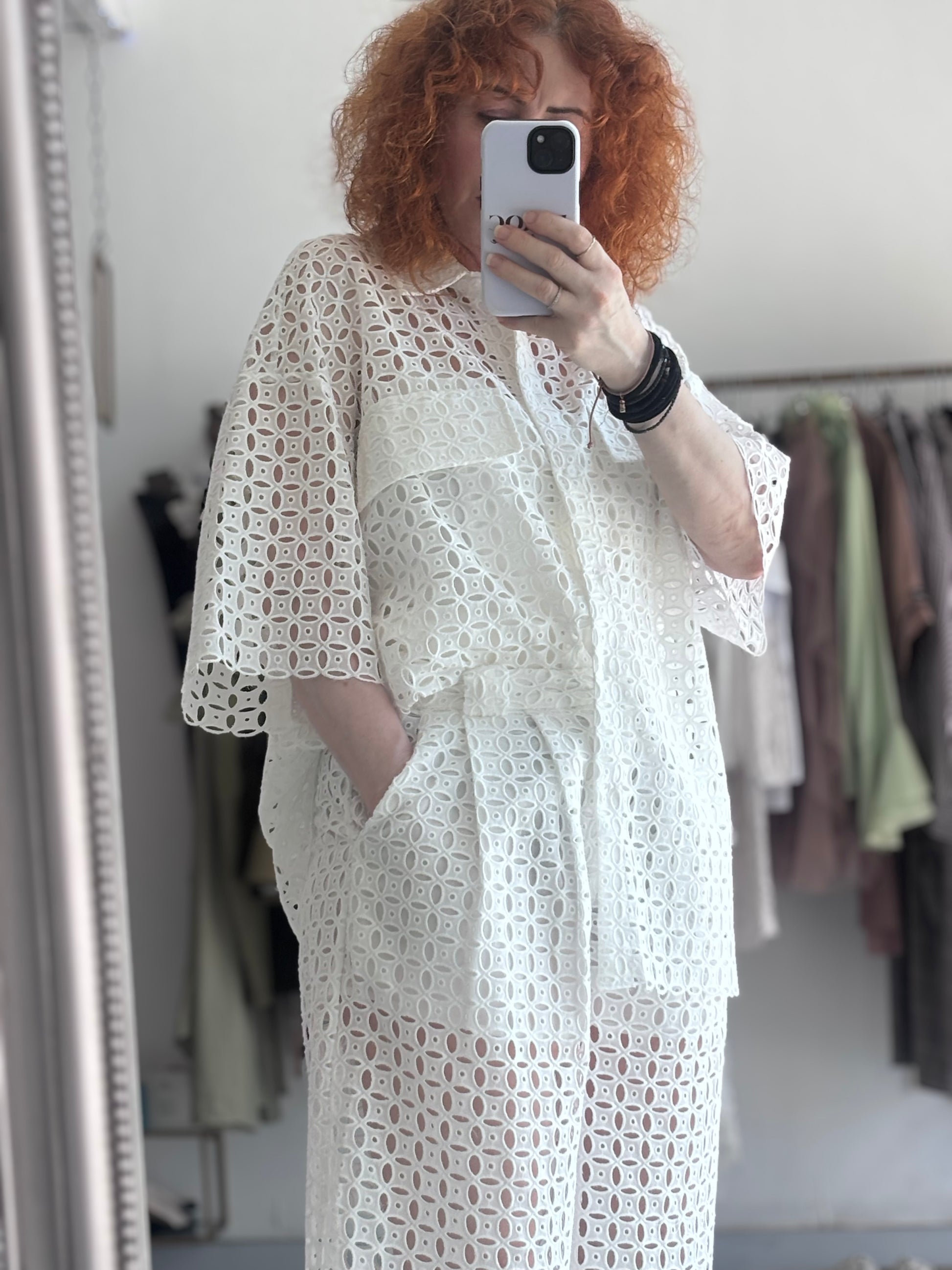 Shortleeve white shirt Baroc Boutique