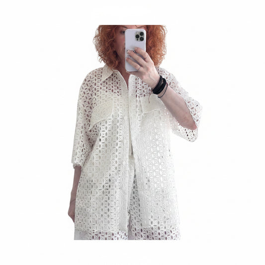 Shortleeve white shirt Baroc Boutique