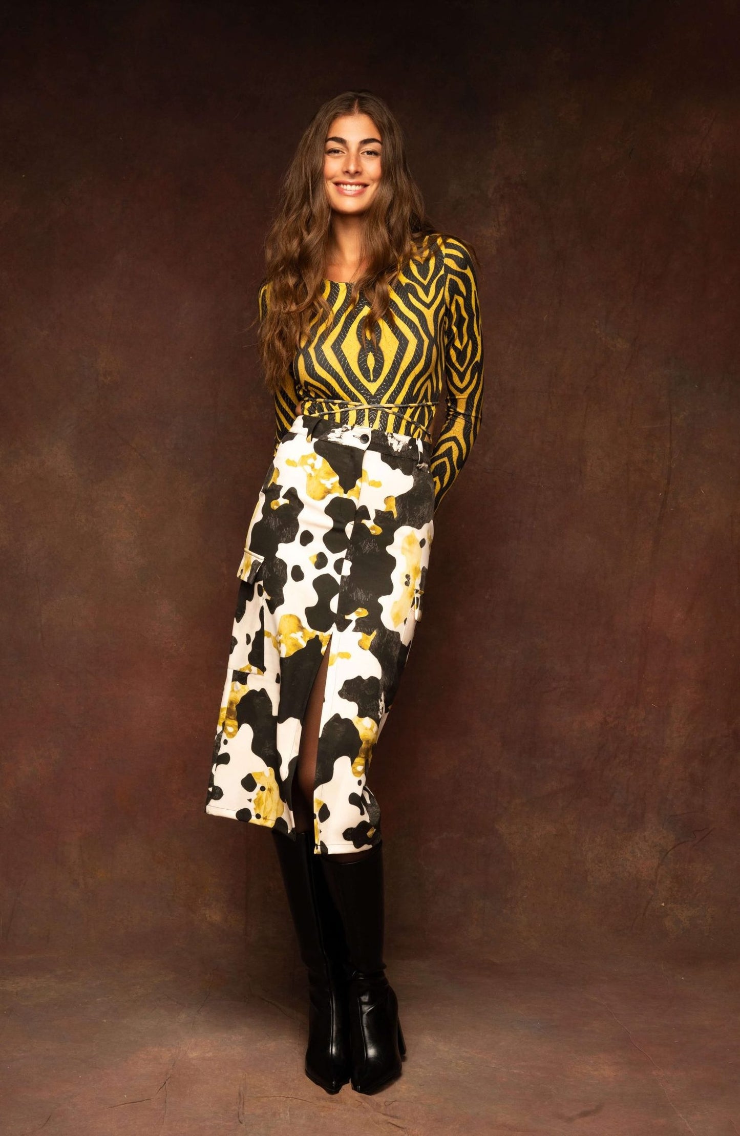 Skirt Themida midi skirt Baroc Boutique
