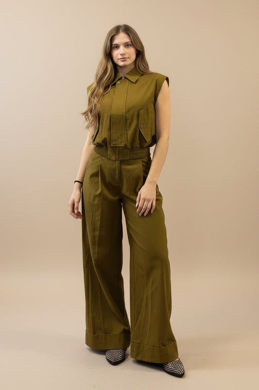 Sleeve-less vest with zip Baroc Boutique