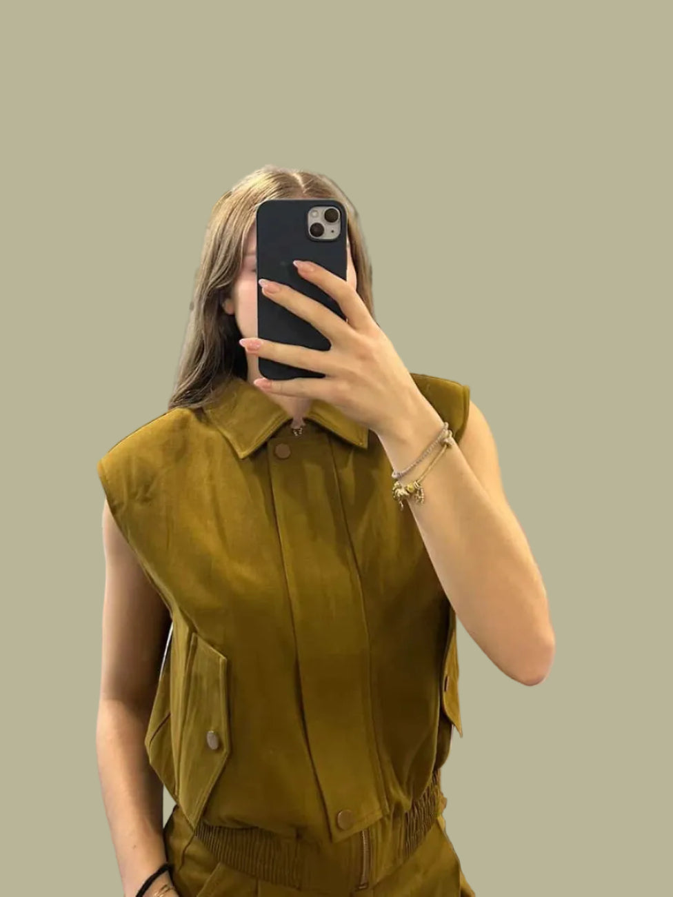 Sleeve-less vest with zip Baroc Boutique