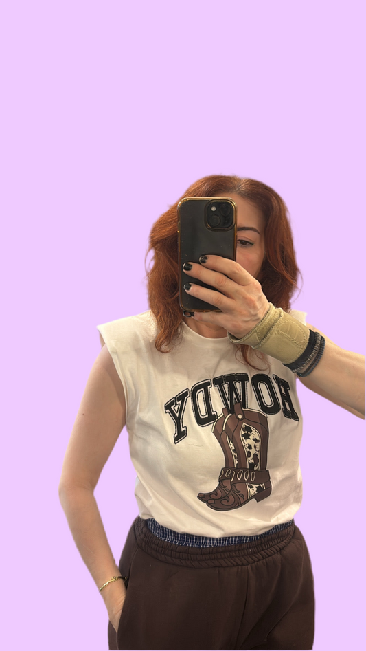 Sleeveless body with padded shoulders Baroc Boutique