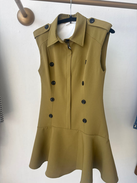 Sleeveless mini dress with colar Baroc Boutique