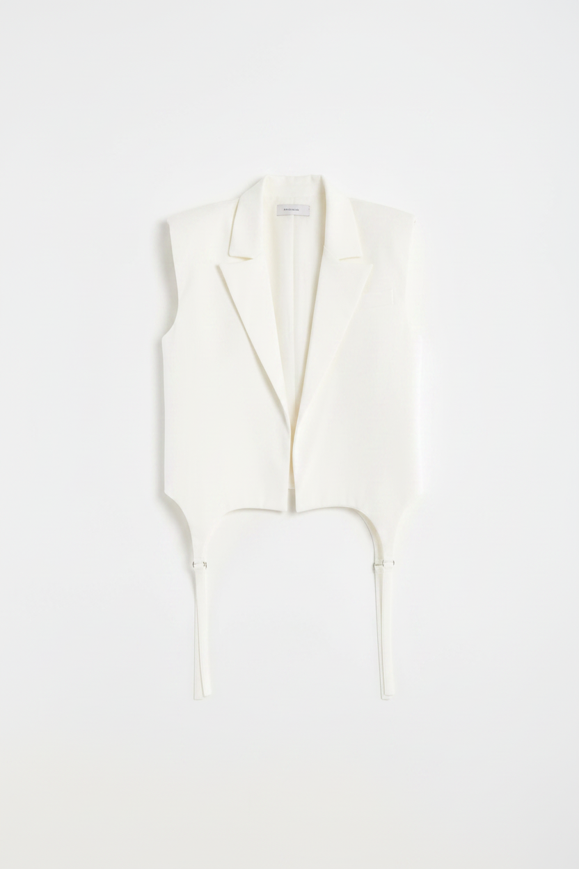 Sleeveless vest with hanging strings Baroc Boutique