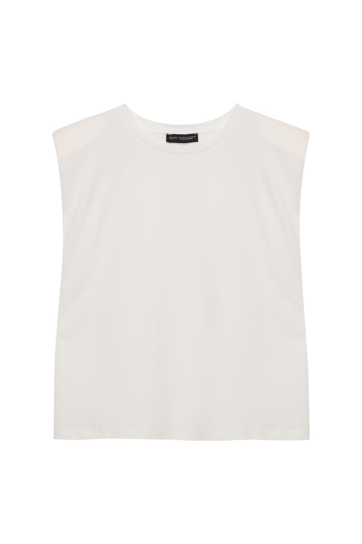 Sleveless top with padded shoulders Baroc Boutique
