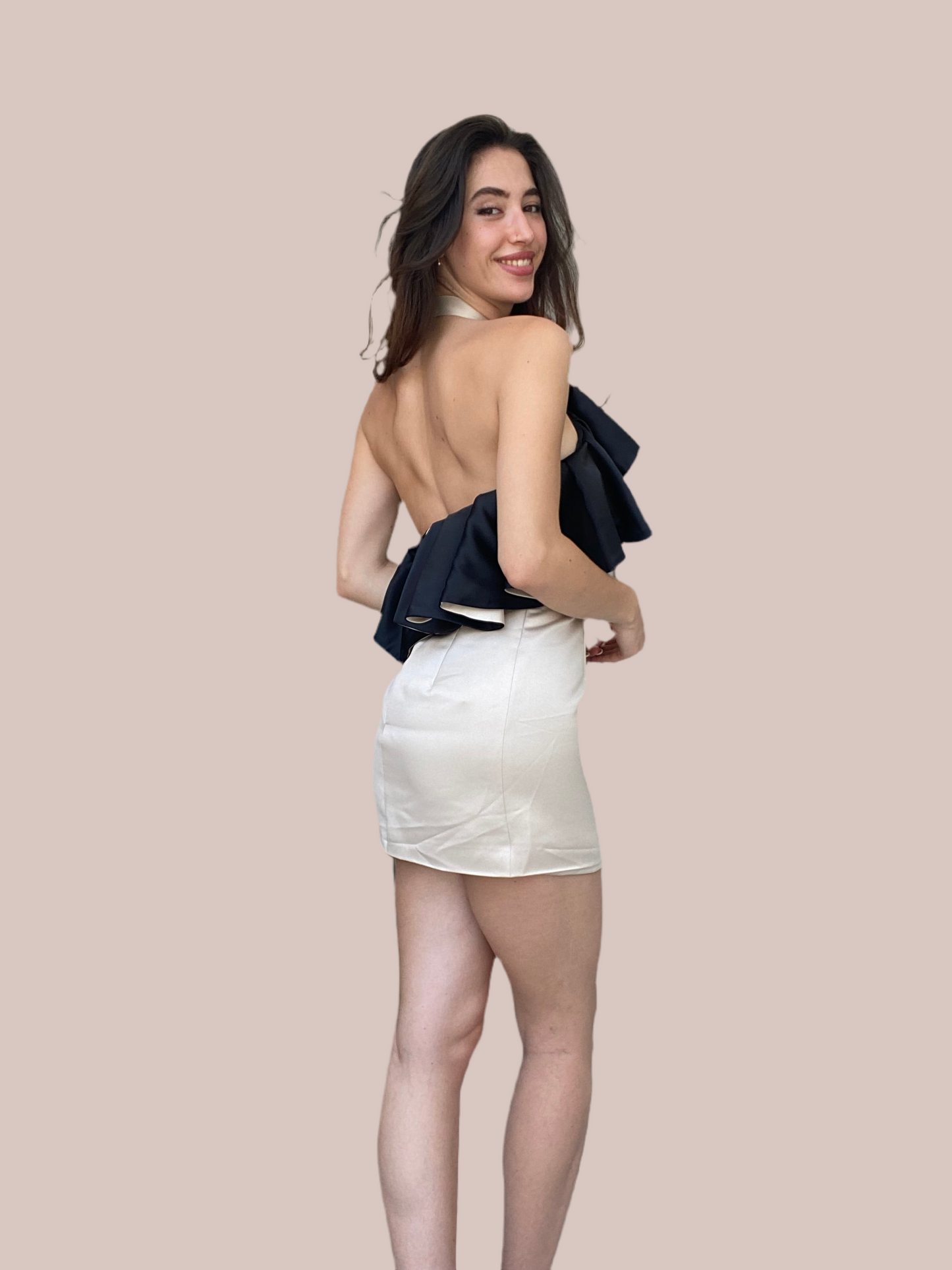 Beige mini dress Baroc Boutique SMALL