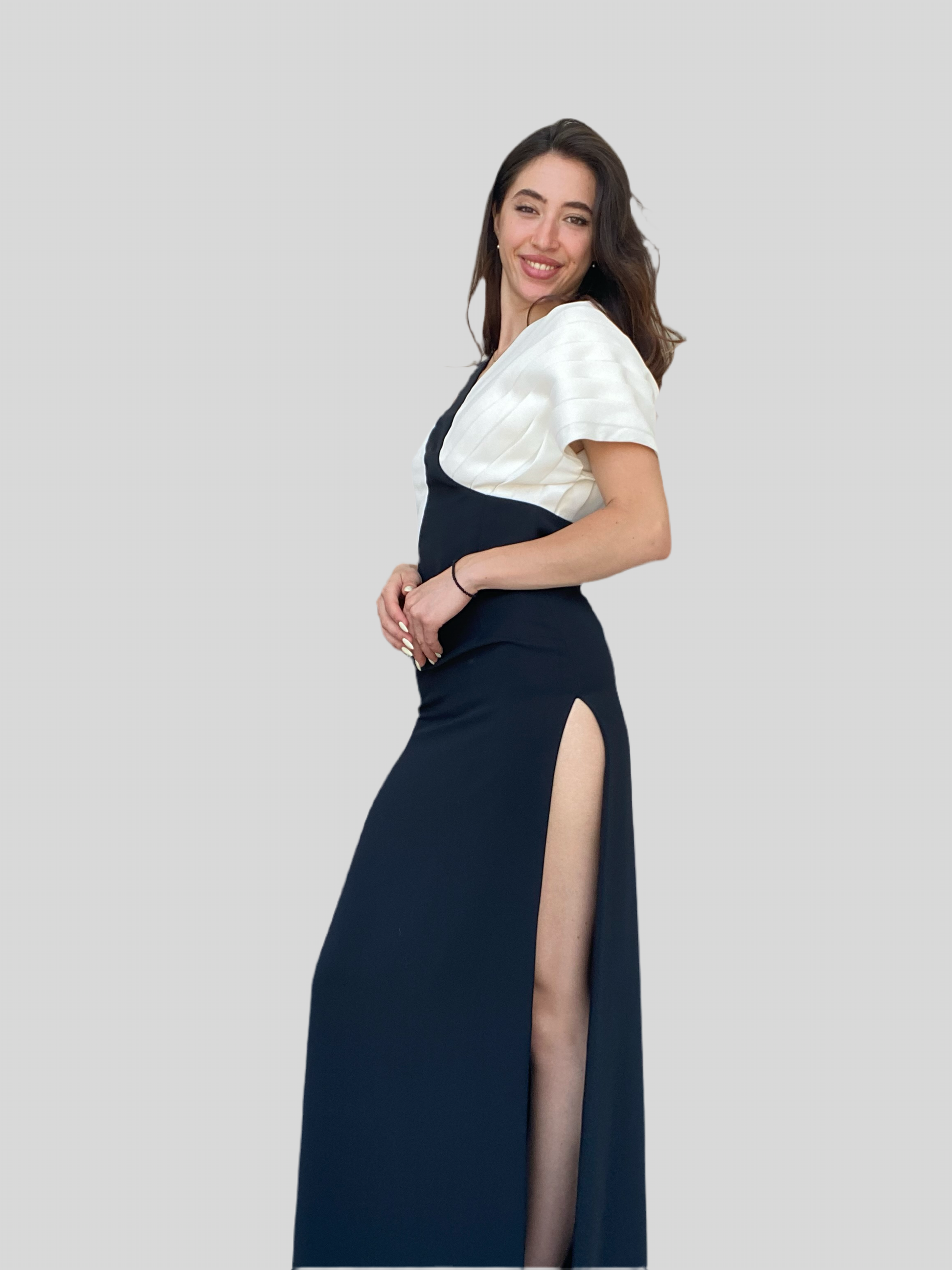 Black and white maxi dress Baroc Boutique SMALL