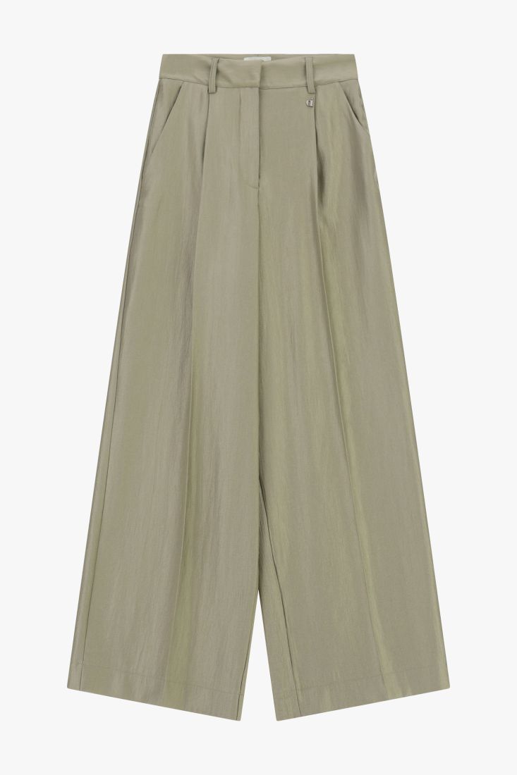 Butter palazzo trouser high rise with pleats Baroc Boutique Small