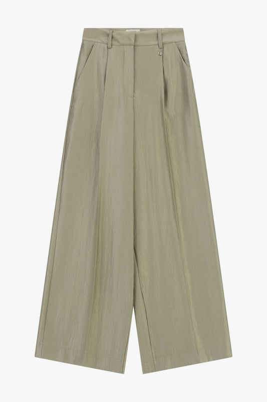 Butter palazzo trouser high rise with pleats Baroc Boutique Small
