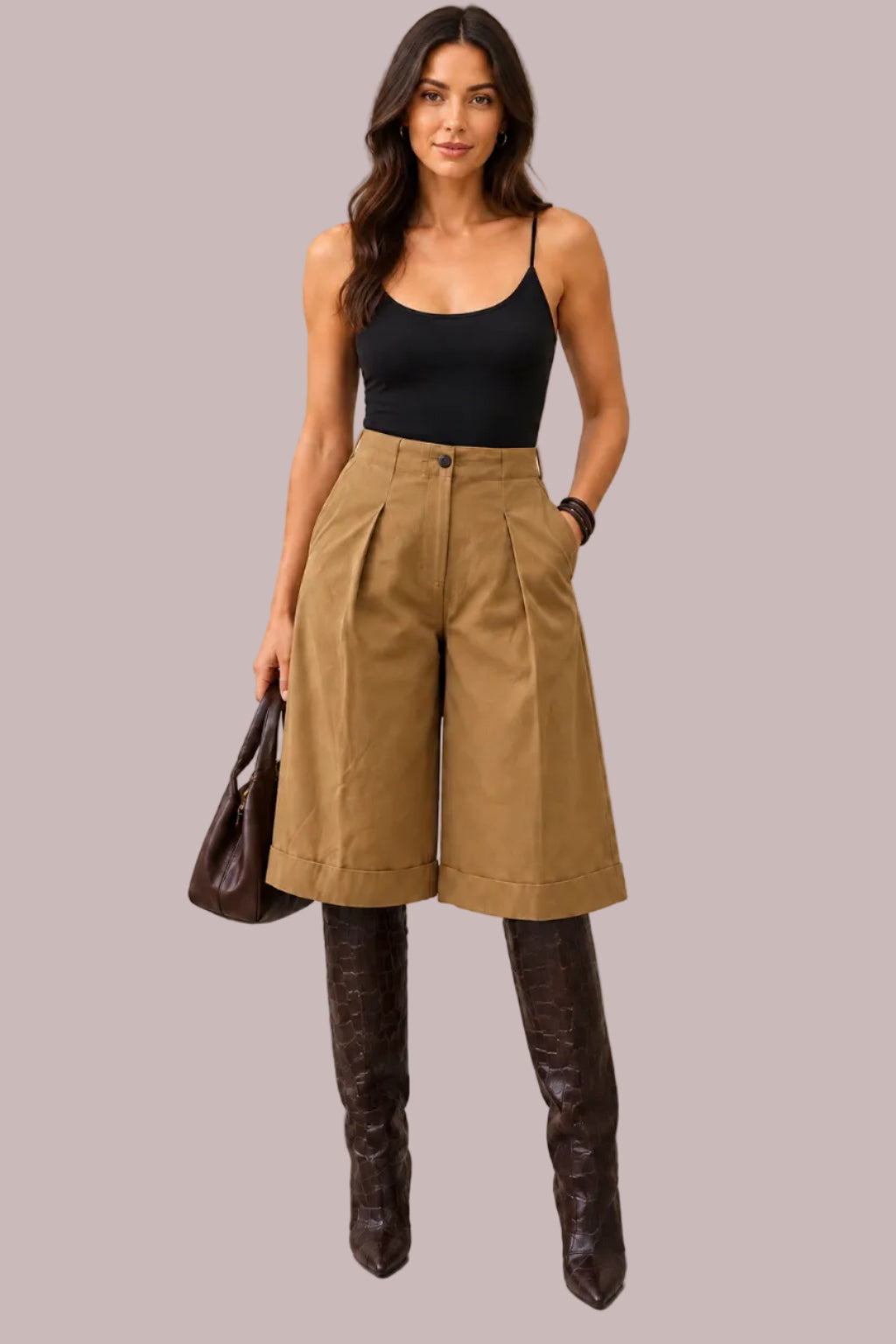 Oversized high waisted bermuda Baroc Boutique Small