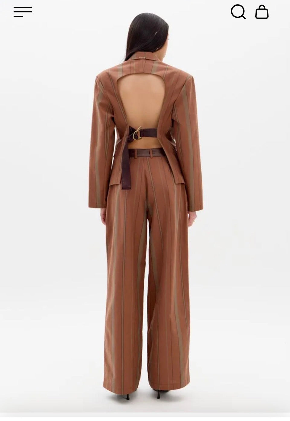 Pinstripe suit with a twist Baroc Boutique Small