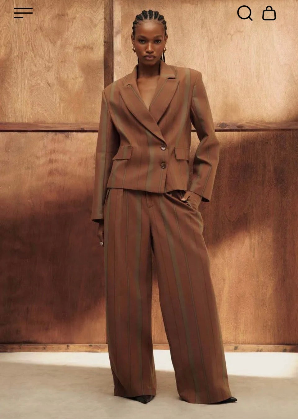 Pinstripe suit with a twist Baroc Boutique Small