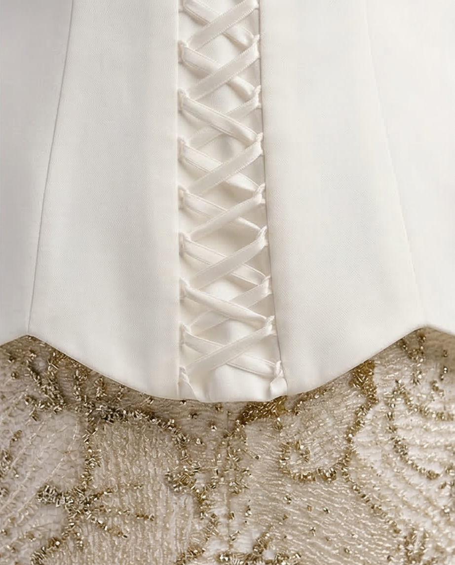 White embroidered mini dress Baroc Boutique Small