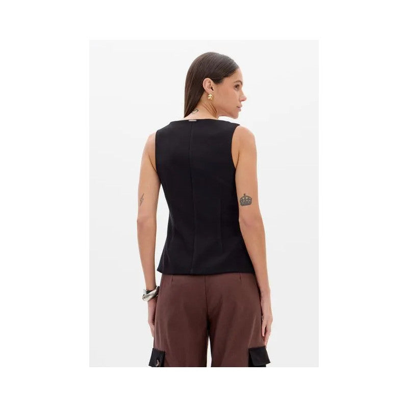 Square Neck Zip-Front Corset Top Baroc Boutique