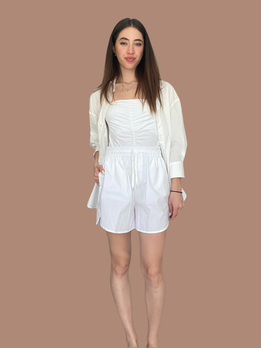 Strapless bodysuit with front gather Baroc Boutique