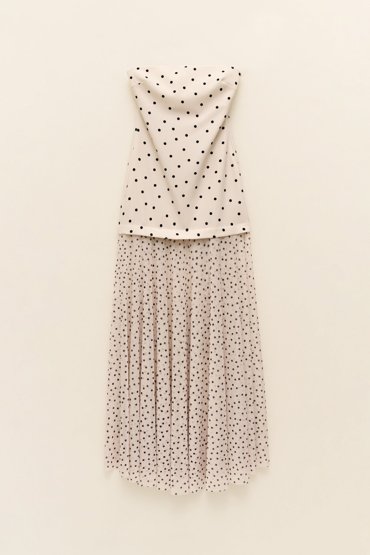 Strapless polka top dress Baroc Boutique