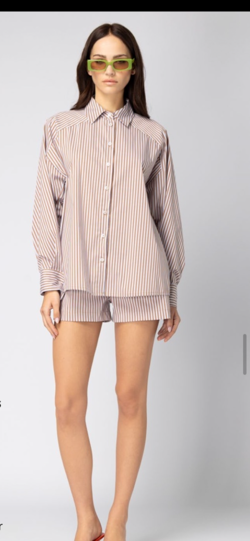 Striped shirt and short Baroc Boutique