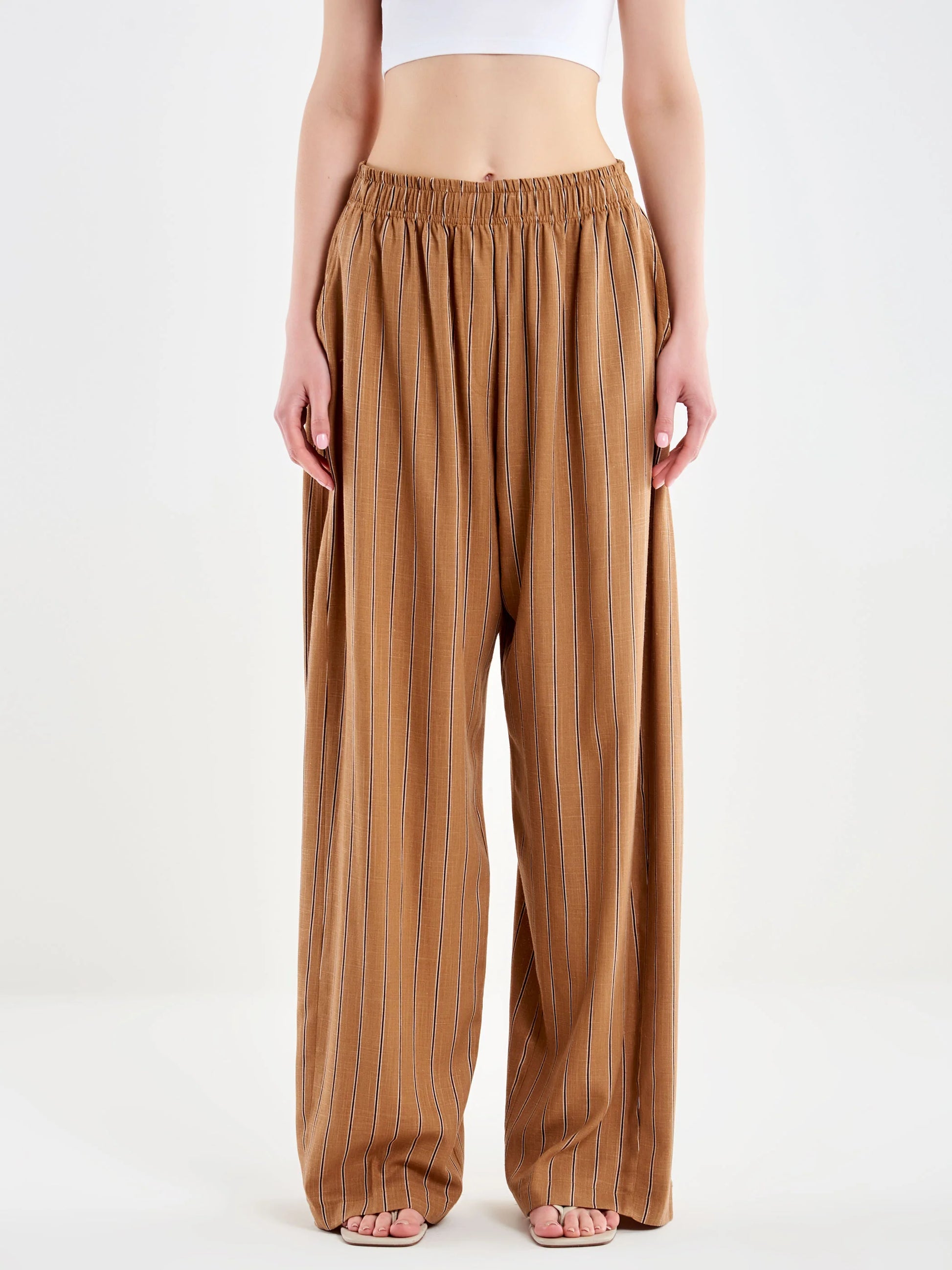 Striped wide leg pants Baroc Boutique