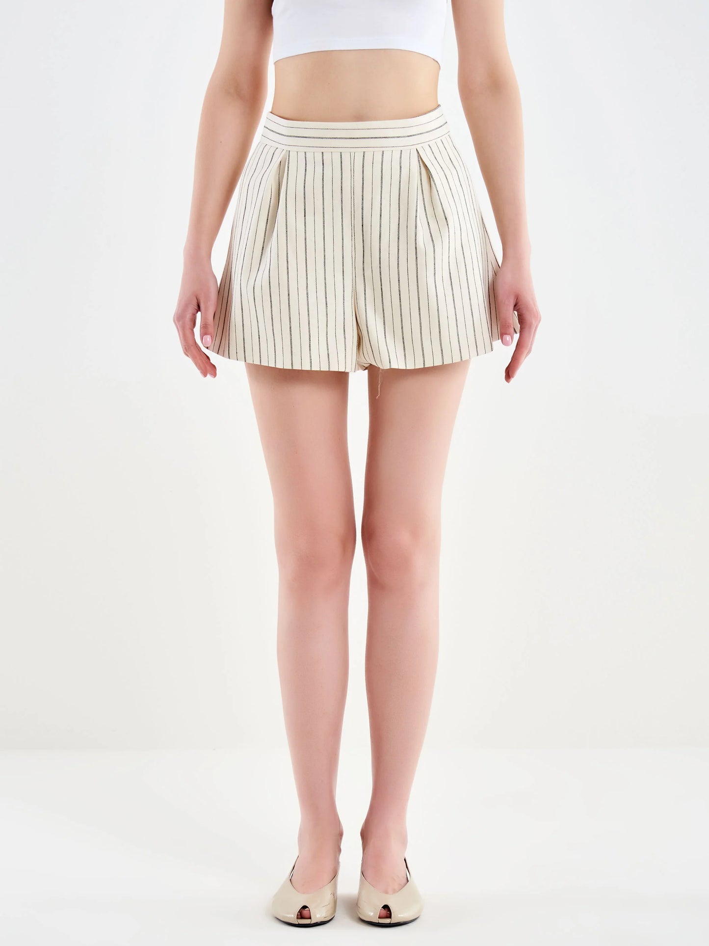 Striped wide leg short Baroc Boutique