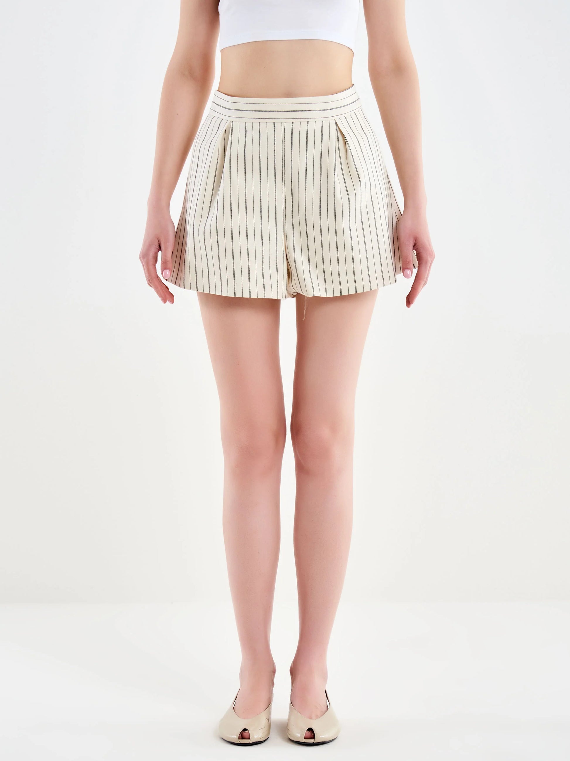 Striped wide leg short Baroc Boutique